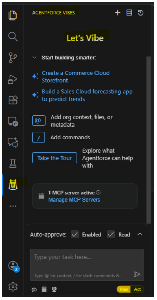 Agentforce Vibes for VS code